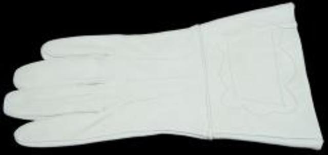 white gloves were distibuted to soldiers