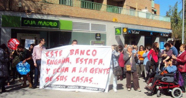 Protesta en Bankia