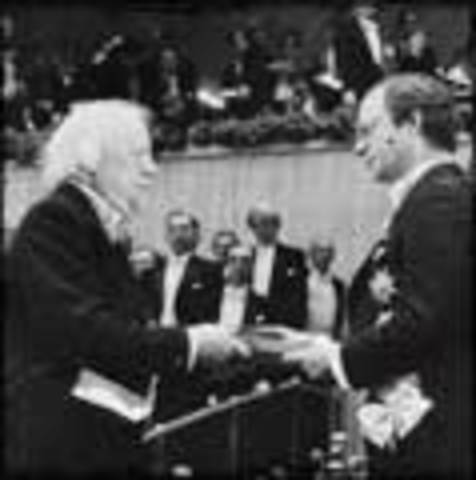 William Golding is awarded the Nobel Prize for Literature