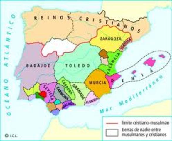 AL-ÁNDALUS SE DIVIDIÓ EN REINOS TAIFAS.