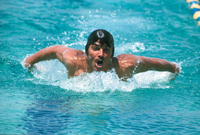 Mark Spitz wins 7 Gold Medals at Olympics in Munich, West Germany