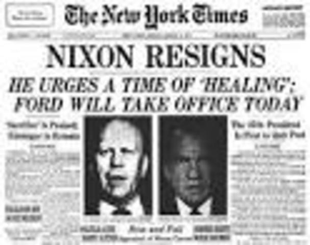 President Nixon Resigns
