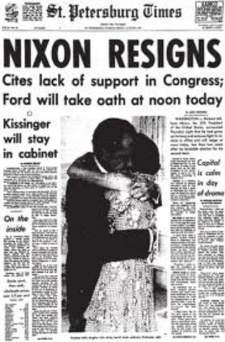 Nixon Resigns