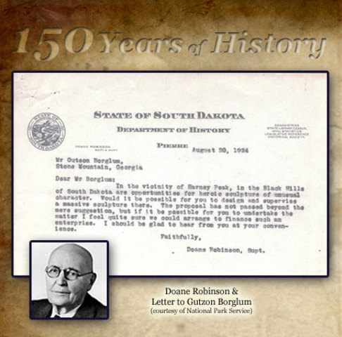 Doane Robinson's Letter to Gutzon Borglum