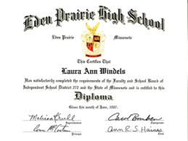 Albert gradutes high school