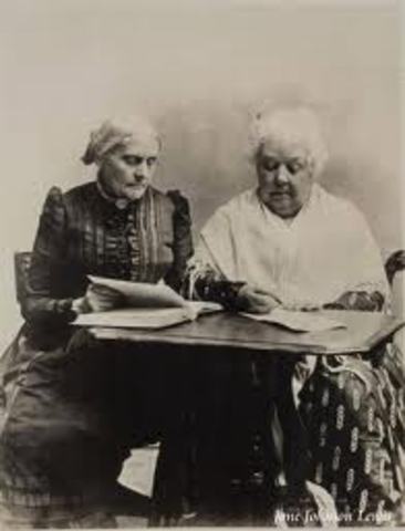 Susan Anthony and Elizabeth Cady