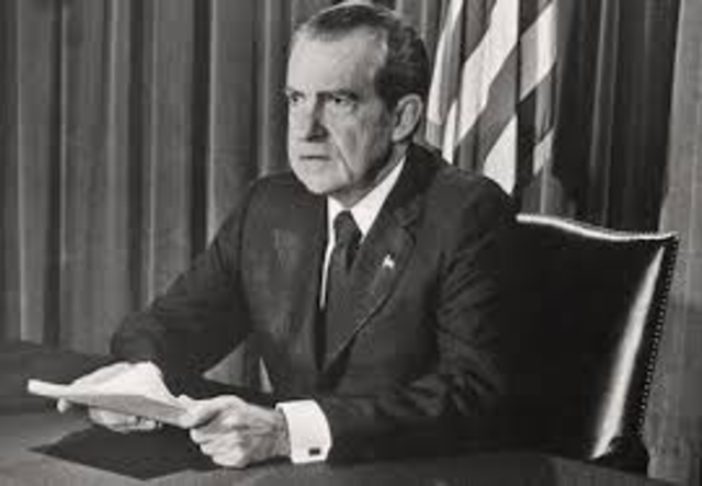 President Nixon resigns