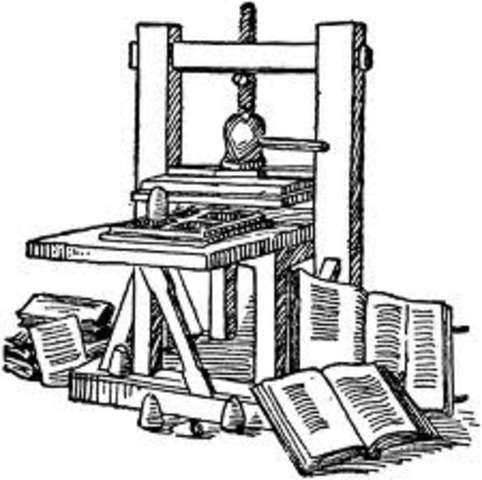 The printing press was invented,