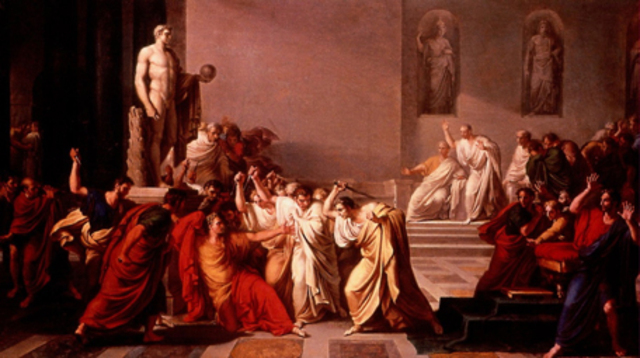 44 BC Caesar is assassinated