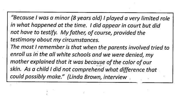 Interview of Linda Brown