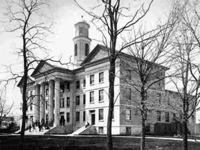 Entered Upper Canada Academy in Cobourg