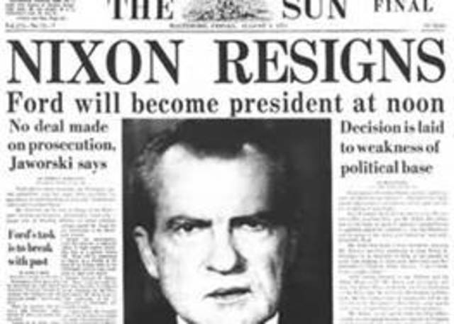 President Nixon Resigns
