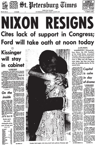 President nixon resigns