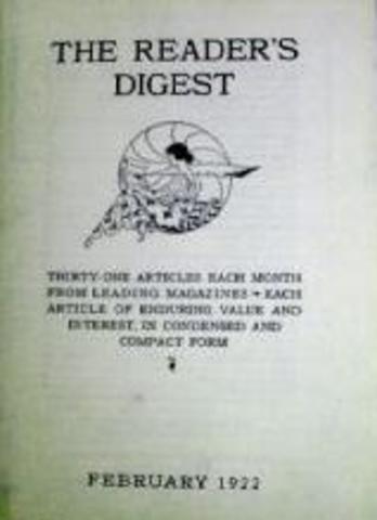 Reader's Digest is first Published