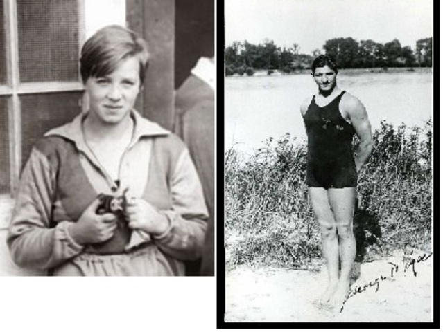 George Kojac USA 1:08.2 Marie Braun NETH. 1.21.6