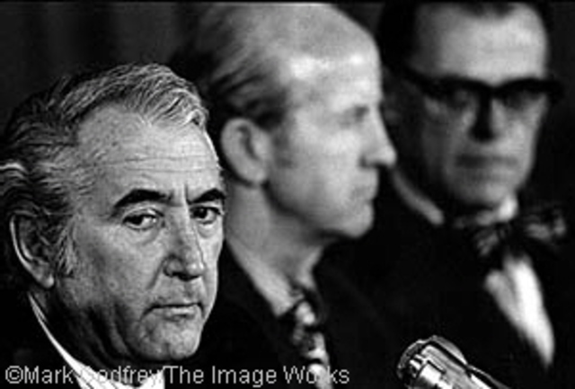 Alexander Butterfield informs Senate Committee of the presence of a White House taping system.