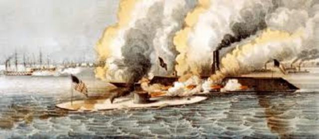 Monitor vs. Virginia naval battle
