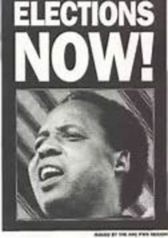 first democratic election