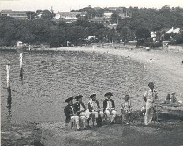 The First Fleet's landing