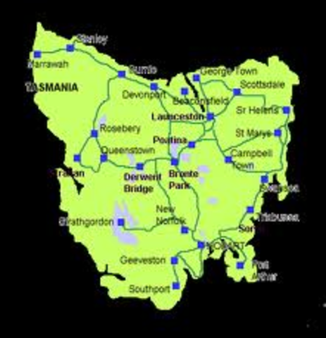 Tasmania was founded