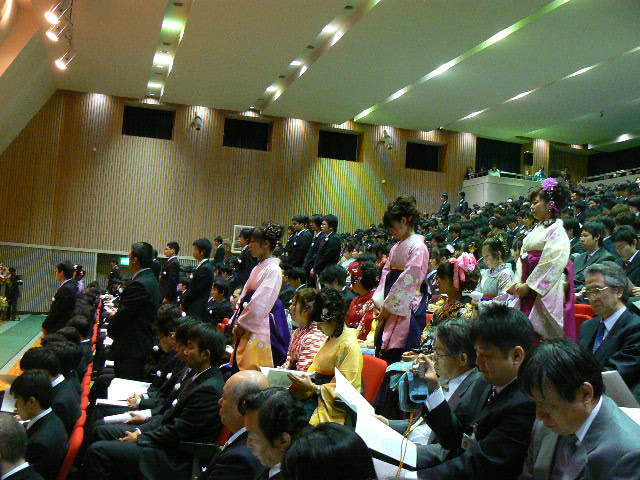 Graduation from Kinki university