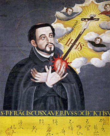 Saint Francis Xavier arrives in Japan