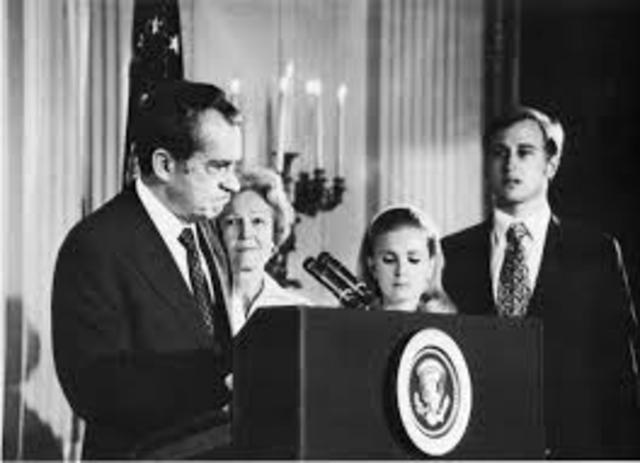 President Nixon resigns