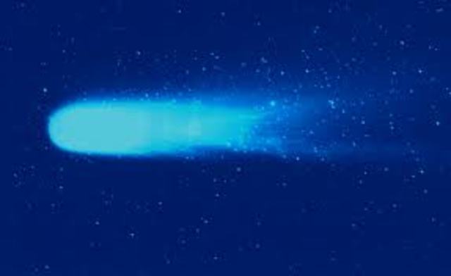 The appearance of a comet