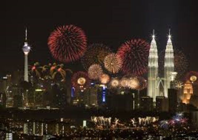 world celebrates the turn of a new millennium