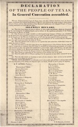 Declaration of 1835