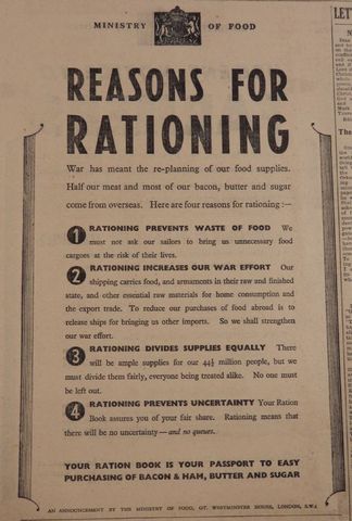 U-boats attacks and food rationing.