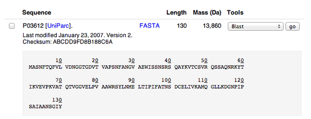 First gene sequence