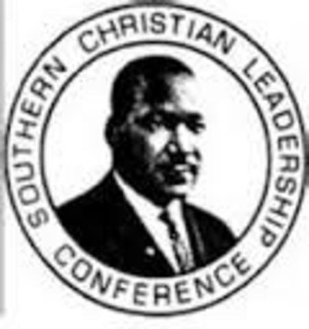 Martin Luther King jr elected as president for the SCLC
