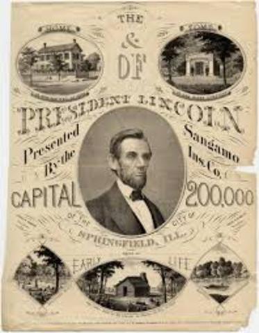 Abraham Lincoln re-elected