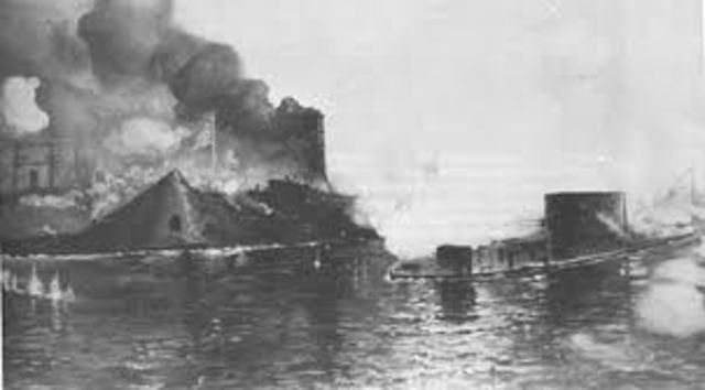 Monitor vs. Virginia naval battle
