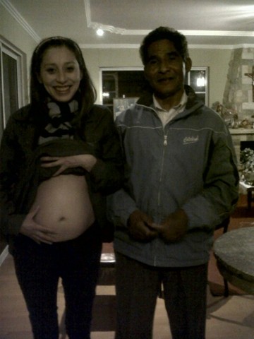 mi hermana y mi papi