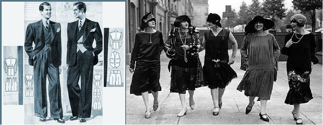 The fashion in the 1920's