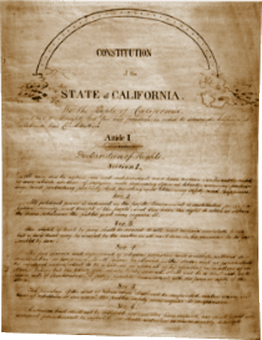 California Constitution Drafted