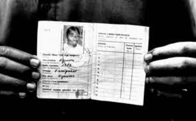 Tutsi Id Card