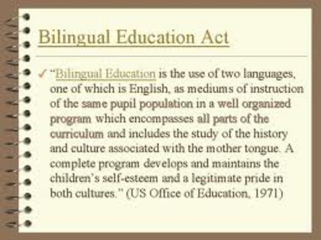 Bilingual Education Act