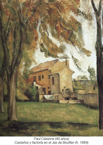 CEZANNE - "Castaños y factoría en el Jas de Bouffan"