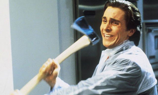 Christian plays a psycho