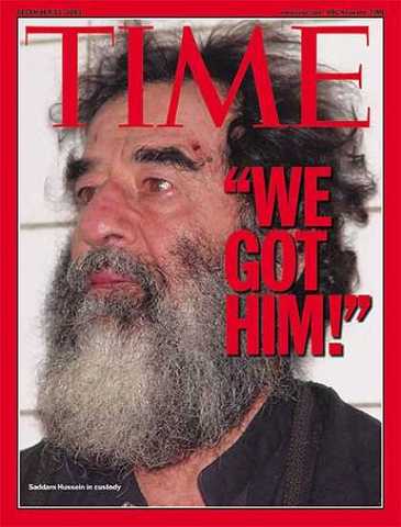 Saddam Hussein captured