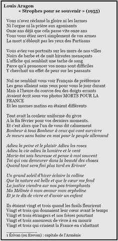 Strophes pour se Souvenir