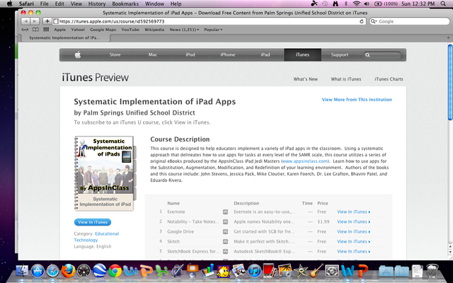 "Systematic Implementation of iPads: Substitution, Volume 1" Published on iTunes U
