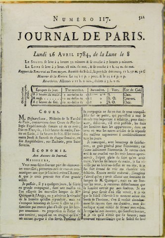 Le journal de París.