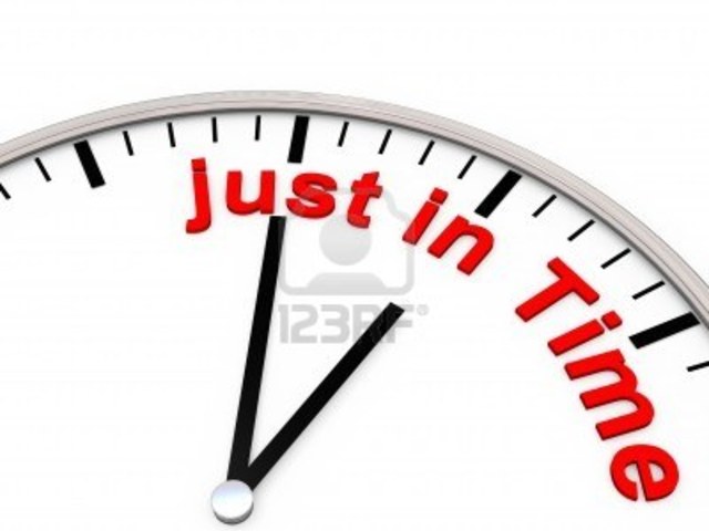 Justo a tiempo