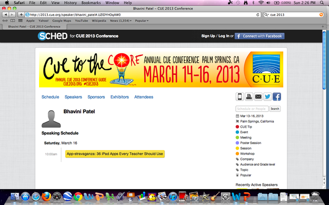 Present Sessions at CUE 2013