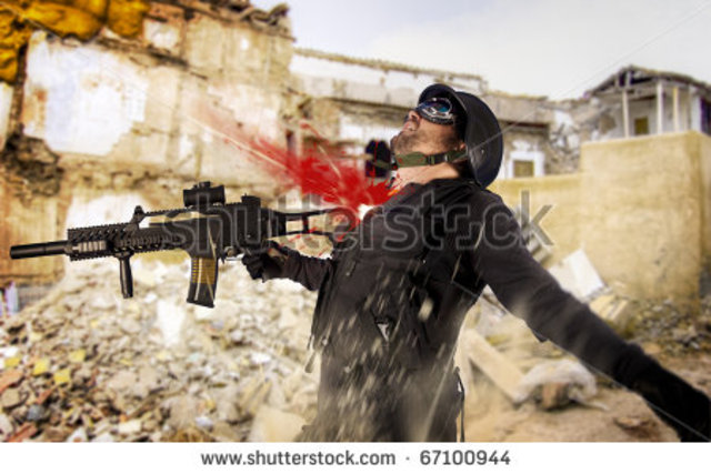 O'Brien gets shot for first time.