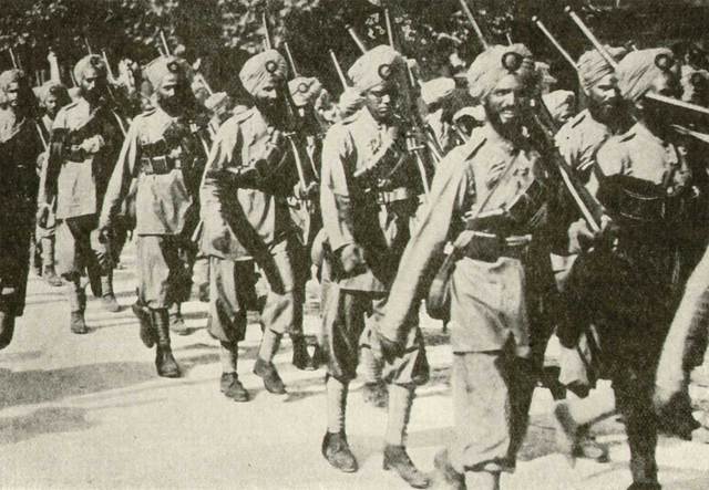 Indian Troops and Gandhi return